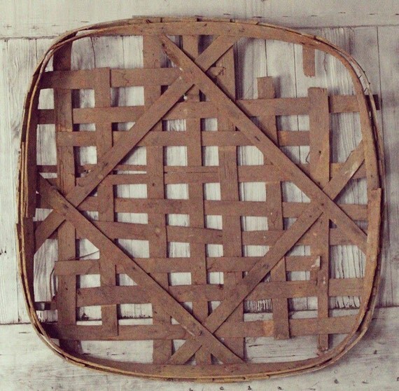Vintage Huge Tobacco Basket by ApothecaryD on Etsy