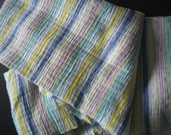 Mulicoloured crepe weave viscose, wide range of uses, beautiful fabric, price per metre