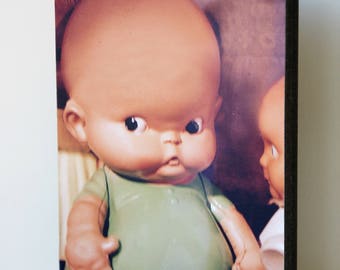 boy 2 - print on wooden tile 15x10 cm