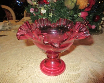 CHINA CRANBERRY GLASS Vase