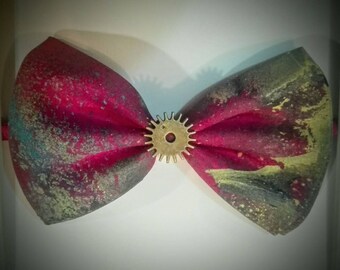 Hand painted pink bow