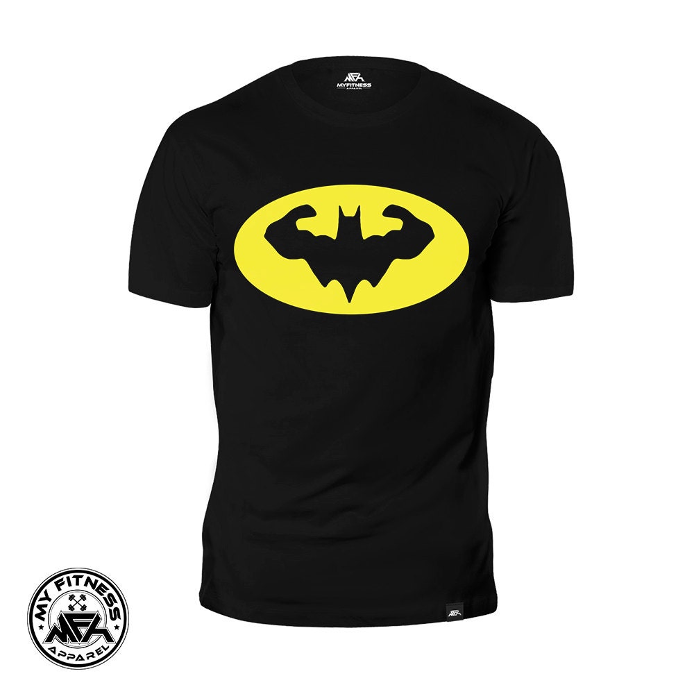 Batman Shirt Mens Workout T'Shirt Muscle Shirt Batman