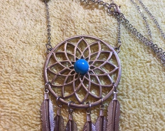 Repurposed/Recycled "Dream Catcher" Necklace