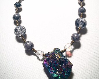 Geode Beaded Necklace