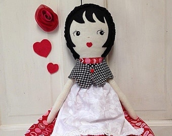 Fabric Doll / Ragdoll / Handmade Rag Doll / Custom Made Cloth Dolls / Dolls / Spoon Rag Doll / Doll / Children's Toys / Stuffed Plushies