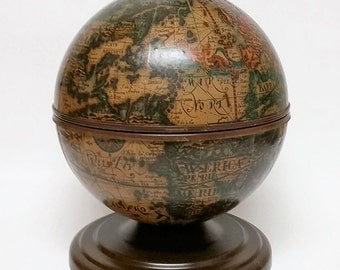Vintage Old World Globe Ice Bucket