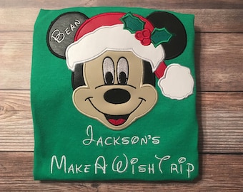 Disney Vacation shirt- Christmas mickey ear shirt- Disney world shirt- mouse ears shirt- Christmas vacation shirt, girl boy disney shirt