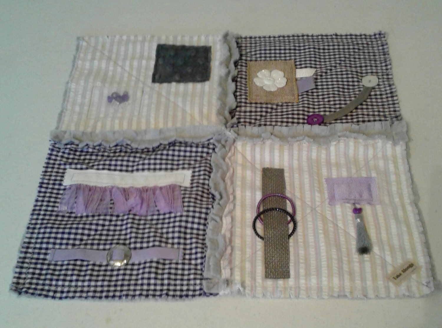 Fidget Mat for Alzheimer's Dementia Patients Rag Quilt