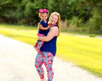 mommy and me outfits - mother daughter matching outfits - mommy and me leggings - mother's day gift - mommy & me set - mom and daughter