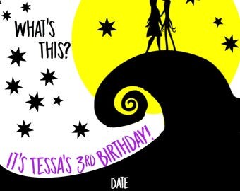 Nightmare Before Christmas Invitation