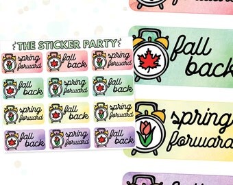 DE009 Daylight Savings Planner Stickers