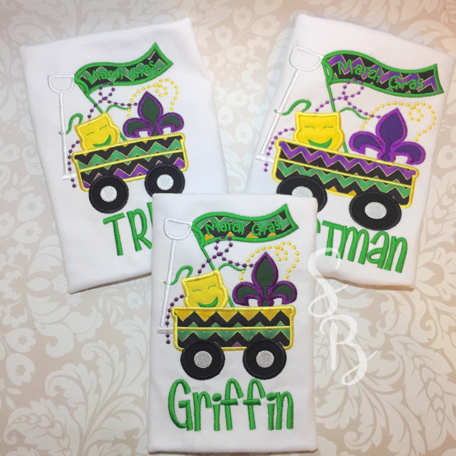 youth boys mardi gras shirt