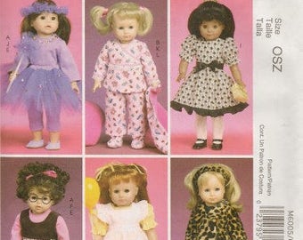 18 Inch Doll Clothes Pattern, New McCalls Pattern 6005