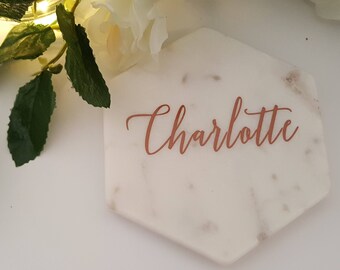 DIY Bridal Party Glass Decal sticker - Ideal for Marble Coaster Decals - 2 styles to choose from