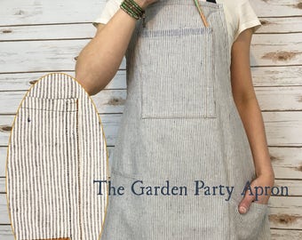 Women's apron, Apron, Woman's Apron, Linen Apron, Garden apron, Women, kitchen apron, Garden apron, apron, Craft apron, vintage apron, apron