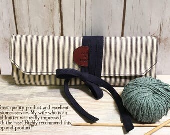 Personalized Knitting needle case, Needle case, Crochet hook case, Knitting Needle Organizer, Knitting Crochet Needle Case, custom wrap case