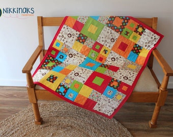 Bright Jungle Cot Quilt