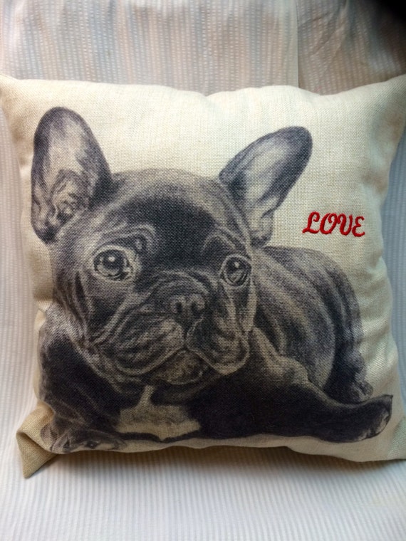 target french bulldog pillow