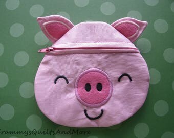 Pig Zippered Bag