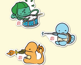 Musical Pokemon Sticker Set