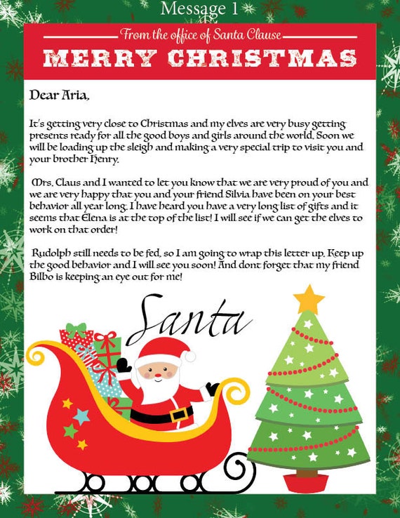 Personalized Message from Santa