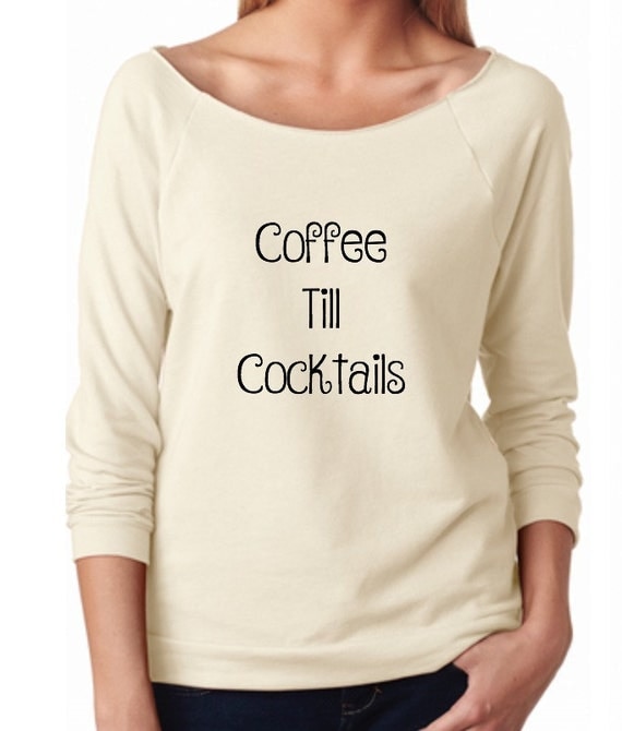 coffee till cocktails t shirt