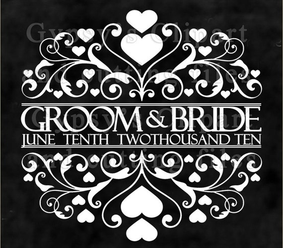 Download Split Frame Mongoram svg, Chalkboard Wedding Logo, Heart ...