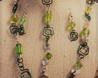 homemade wire jewerly set