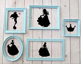 Disney Princess silhouette vinyl decal