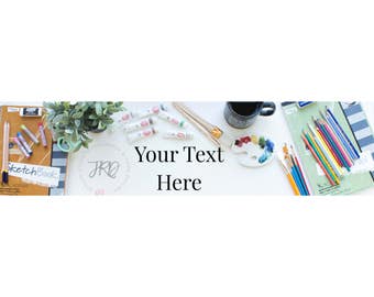 Etsy Shop Banner (New Size) for Artists (Colored Pencils, Sketchbook, Pastels, Paint)