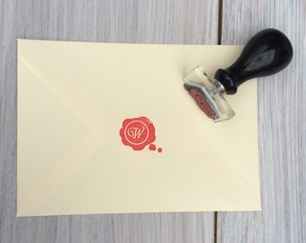 Wax seal monogram stamp | Wax seal stamp | Custom wax seal stamp | UK based, ships worldwide