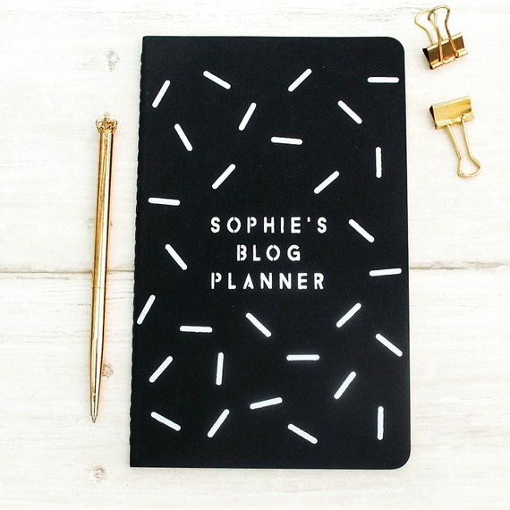 Blog Planner Personalised Notebook