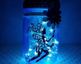 Fairy jar mason, fairy light, fairy jar, mason jar light, fairy decor, fairy decoration, valentine's day gift