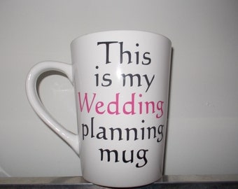 Personalized Wedding planning mug with name *SALE*