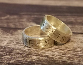 Resist Ring inspired by the Women's March ~~ 10% Proceeds Donated to HRC.Org <3
