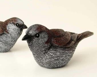 Magnet House Sparrow Bird Figurine Magnet House Sparrow Bird Statue Magnet