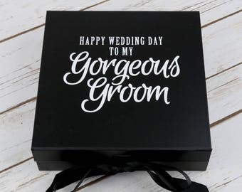 Gorgeous Groom Box - Grooms Box - Grooms Gift Box - Grooms Wedding Day Gift - Gift for my Groom - Empty Grooms Box