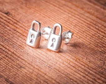 padlock earrings