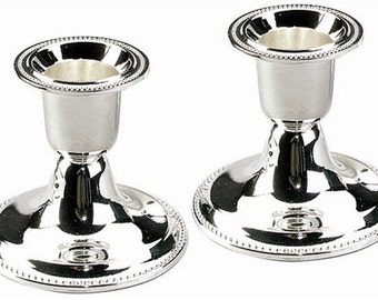 Candle Holders Silver Plated. Shabbat Candlesticks. candleholders. Clearance Sale. Gift