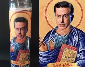 Stephen Colbert Devotional Prayer Saint Candle