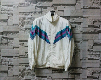 Vintage san francisco windbreaker baywear zip up cross color multicolor hipster sportwear adidas windbreaker nike windbreaker