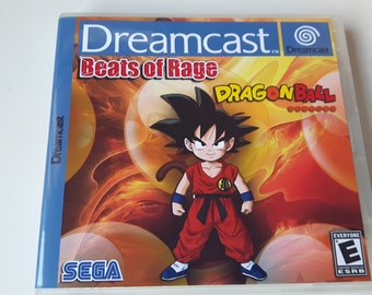 Dragon Ball Beats of Rage homebrew Sega Dreamcast game in custom case with labelled disc.