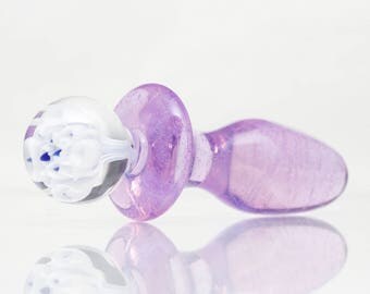 Glass Butt Plug - Sasi - Small - One Of A Kind Mature/adult/anal/sex Toy