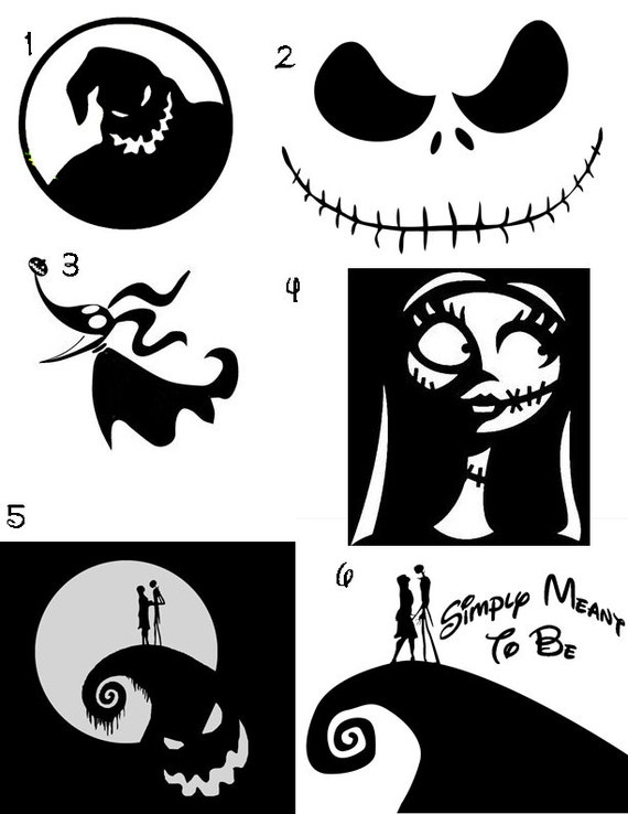 Nightmare Before Christmas Vinyl Decals