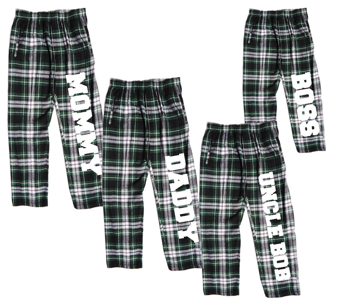 Personalized Family Pajama Pants for the Whole Family Input