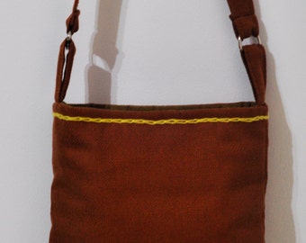 Bag of fabric with lining