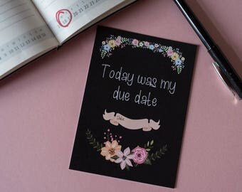 Baby Milestone Cards / Premature Baby Milestone Cards / Tiny Baby / New Baby gift /Preemie / Chalk Floral / FREE UK P&P