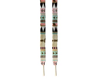 Aztec printed custom nike shoe lace's | sneaker lace's | long shoe lace's | custom printed | nike shoe laces