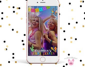 Snapchat GeoFilter, Bachelorette Party Geofilter, Fiesta Snapchat Filter, Cactus, Pinata Snapchat, Fiesta Geofilter, Birthday Party Snapchat