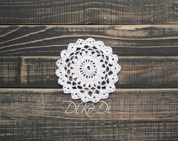 White cotton doily, crochet lace doily, white doily, crocheted decoration, crochet table decor, decorative crochet, crochet ornaments, lacey